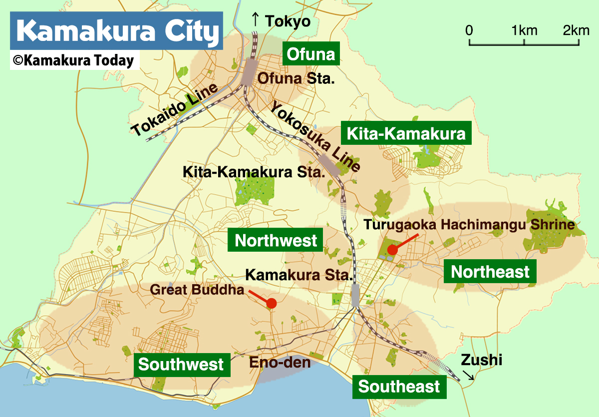 tourist map of kamakura